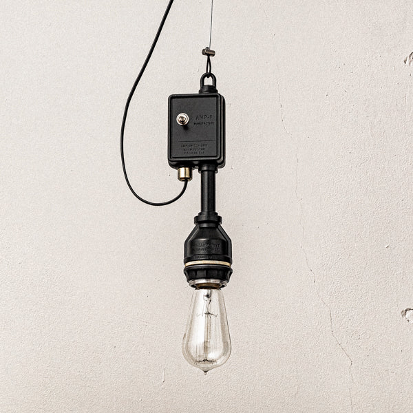 AMP SOCKET SWITCH UNIT BK｜スイッチ付きソケット照明｜AMPERSAND