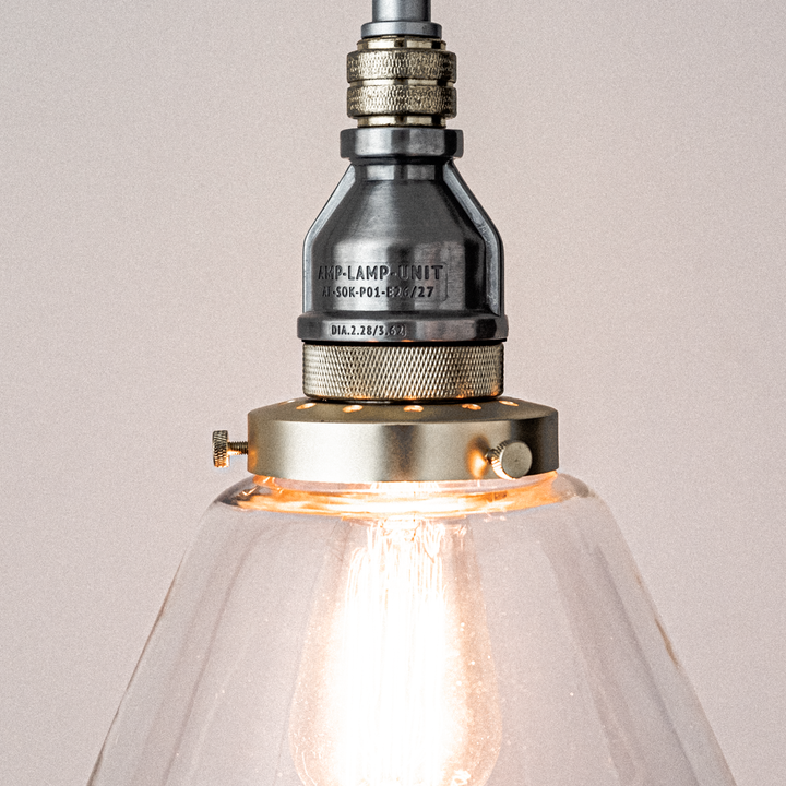 AMP GLASS LAMP STD AL