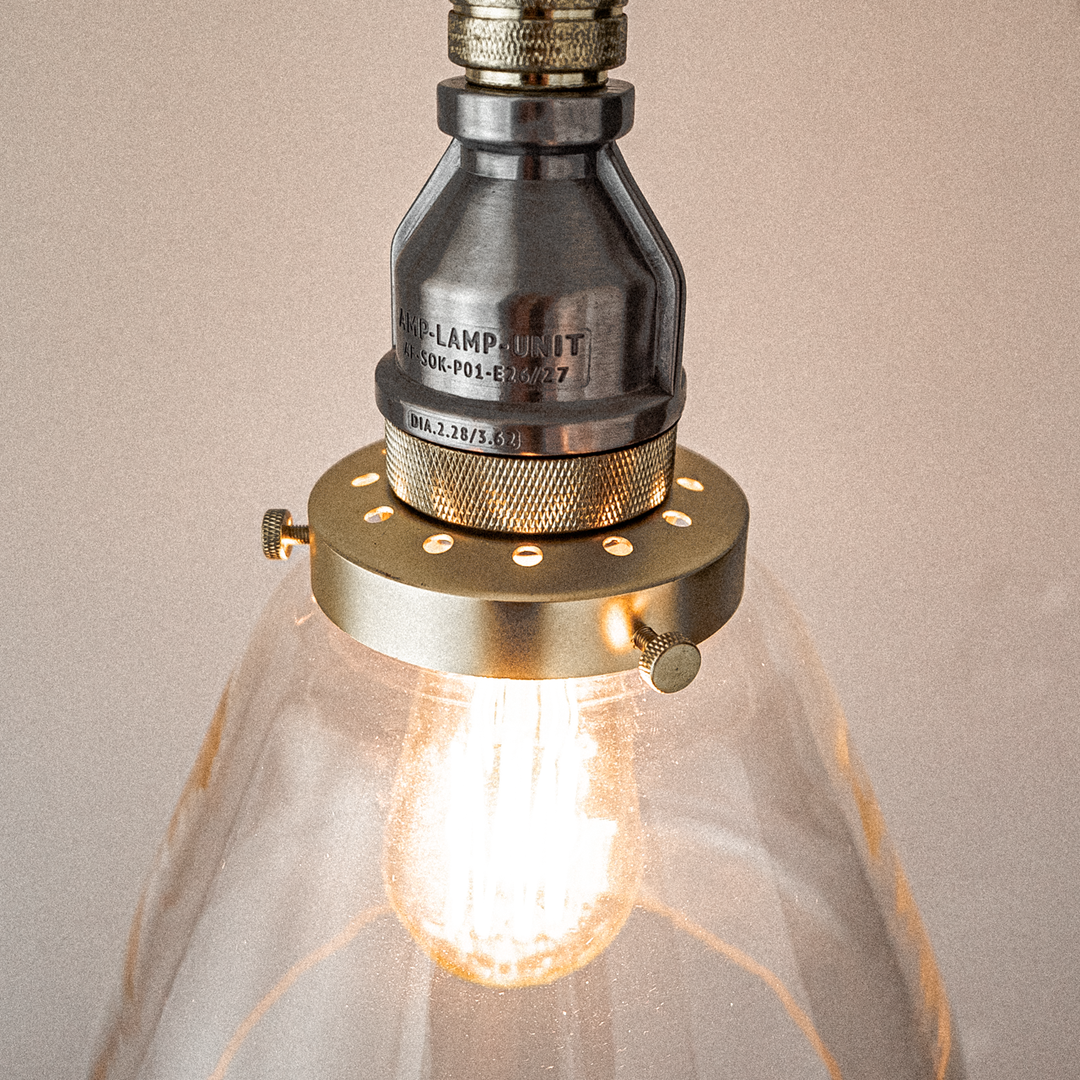 AMP GLASS LAMP STD AL