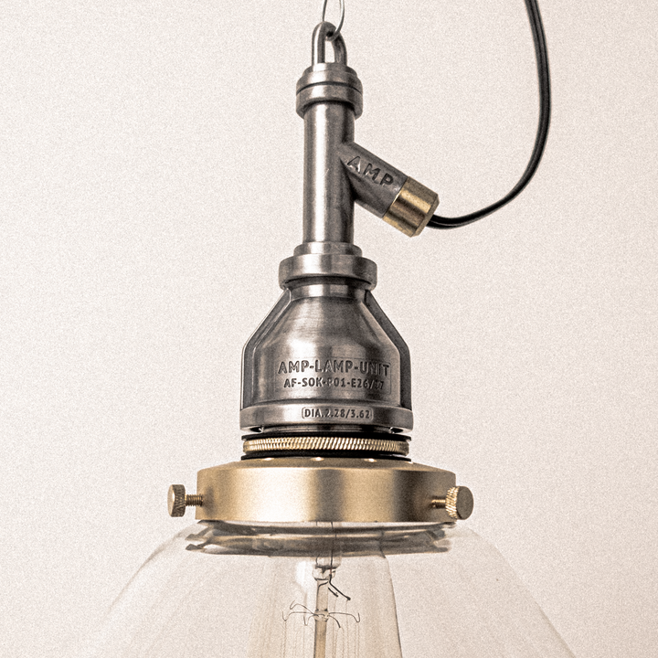 AMP GLASS LAMP LARGE WIRE AL