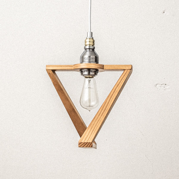 AMP WOODEN SHADE LAMP DUO STD AL