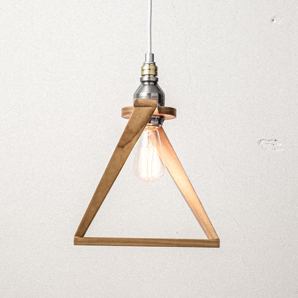 AMP WOODEN SHADE LAMP DUO STD AL