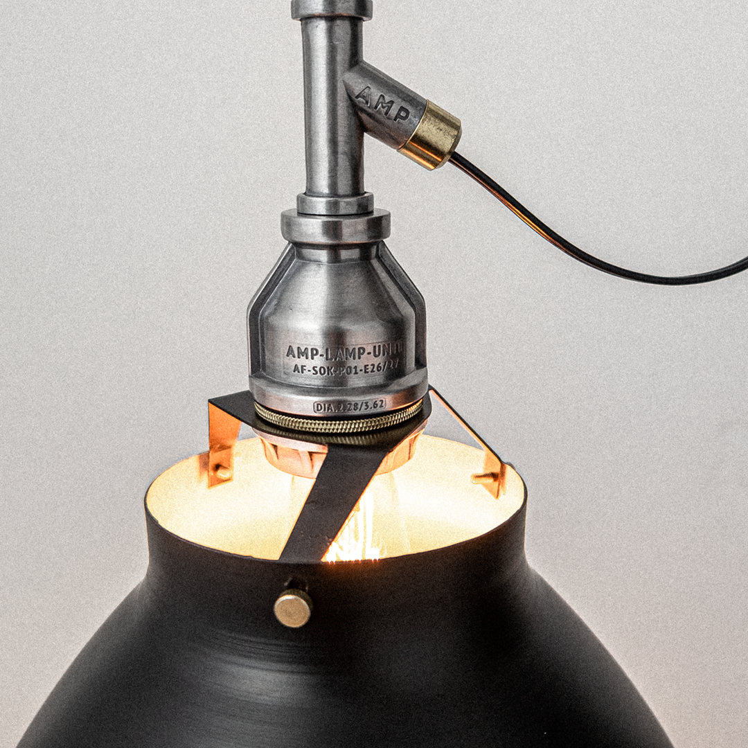 AMP ALU SHADE RO SMALL WIRE BK