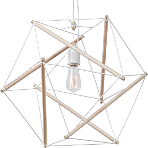 TENSEGRITY PENDANT LIGHT MEDIUM WH