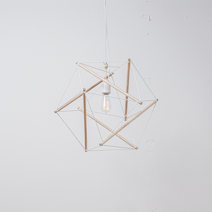 TENSEGRITY PENDANT LIGHT MEDIUM WH