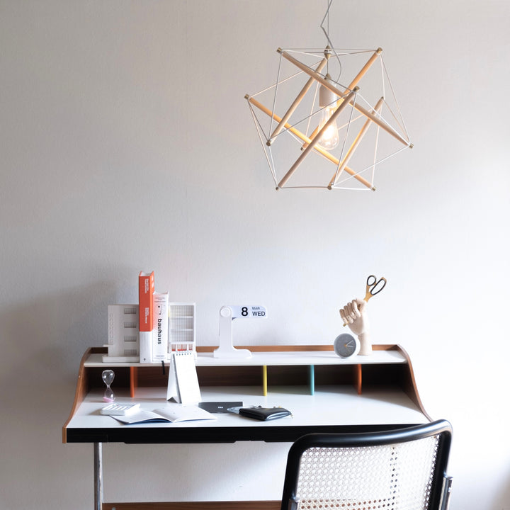 TENSEGRITY PENDANT LIGHT MEDIUM WH