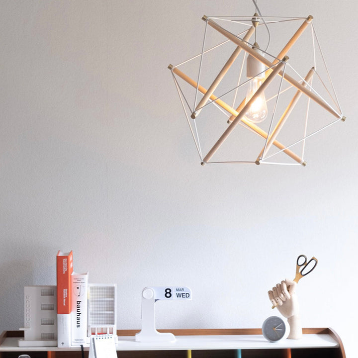TENSEGRITY PENDANT LIGHT MEDIUM WH