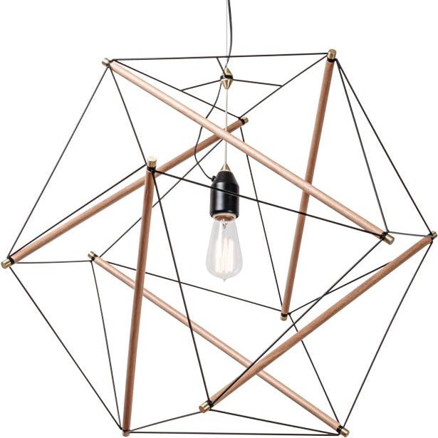 TENSEGRITY PENDANT LIGHT LARGE BK