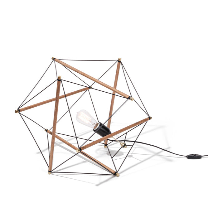 TENSEGRITY FLOOR LIGHT MEDIUM BK