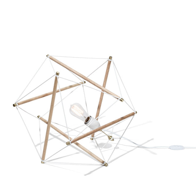TENSEGRITY FLOOR LIGHT MEDIUM WH