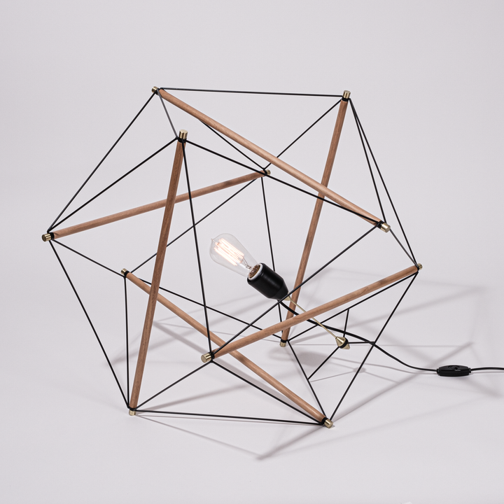 TENSEGRITY FLOOR LIGHT LARGE BK