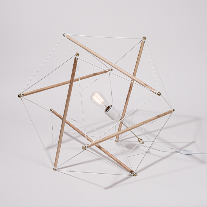 TENSEGRITY FLOOR LIGHT LARGE WH