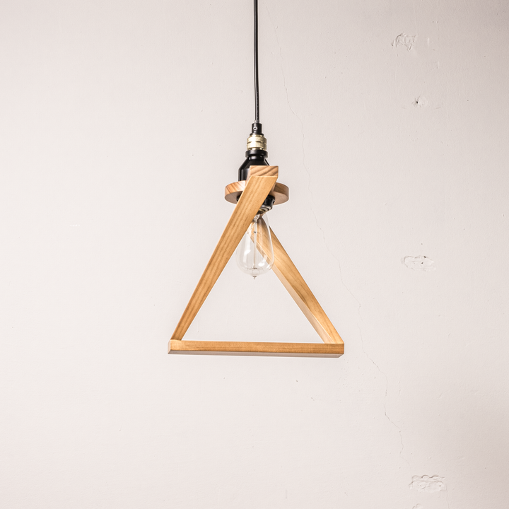 AMP WOODEN SHADE LAMP DUO STD BK