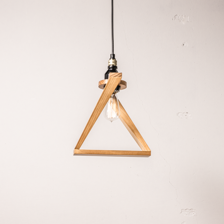 AMP WOODEN SHADE LAMP DUO STD BK